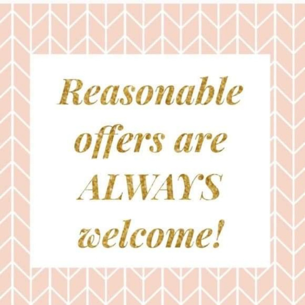 All reasonable offers welcome!!!